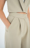 Spodnie garniturowe z szeroką nogawką