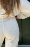 Jeansy o prostej nogawce ivory
