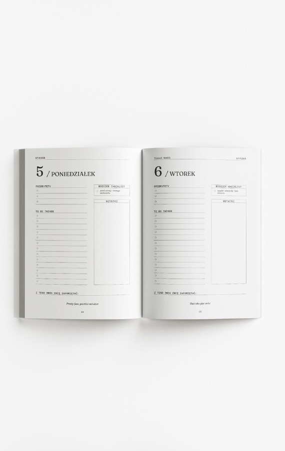 BOSSYEAR DZIENNY PLANNER 2026