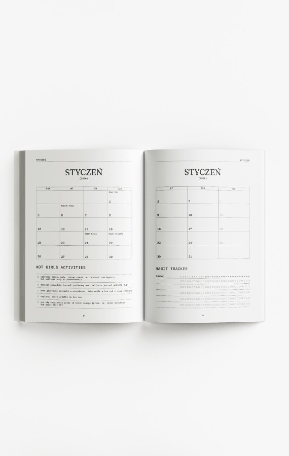 BOSSYEAR DZIENNY PLANNER 2026 (Wersja z defektem)