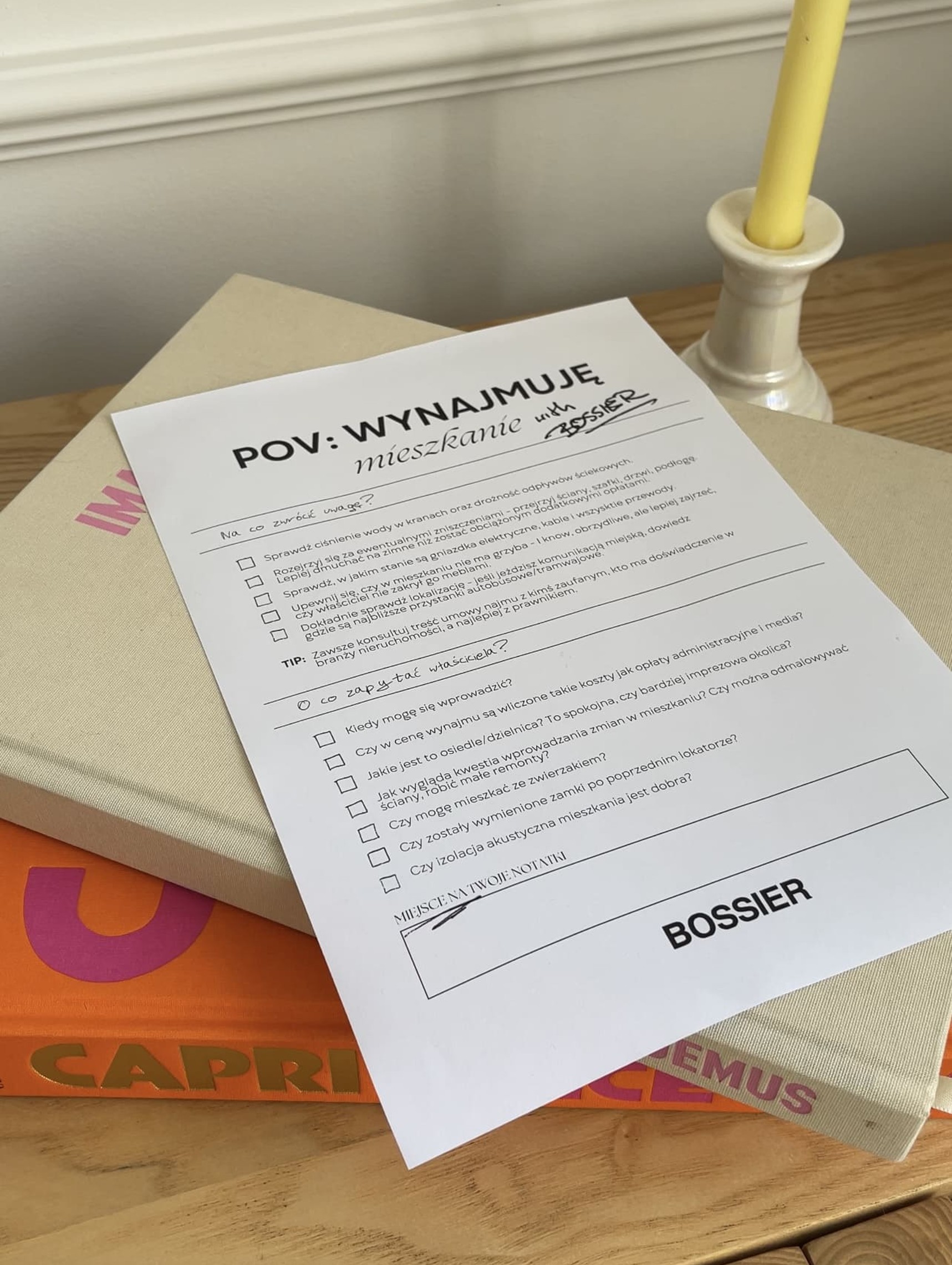POV: Wynajmuję mieszkania - checklista do pobrania