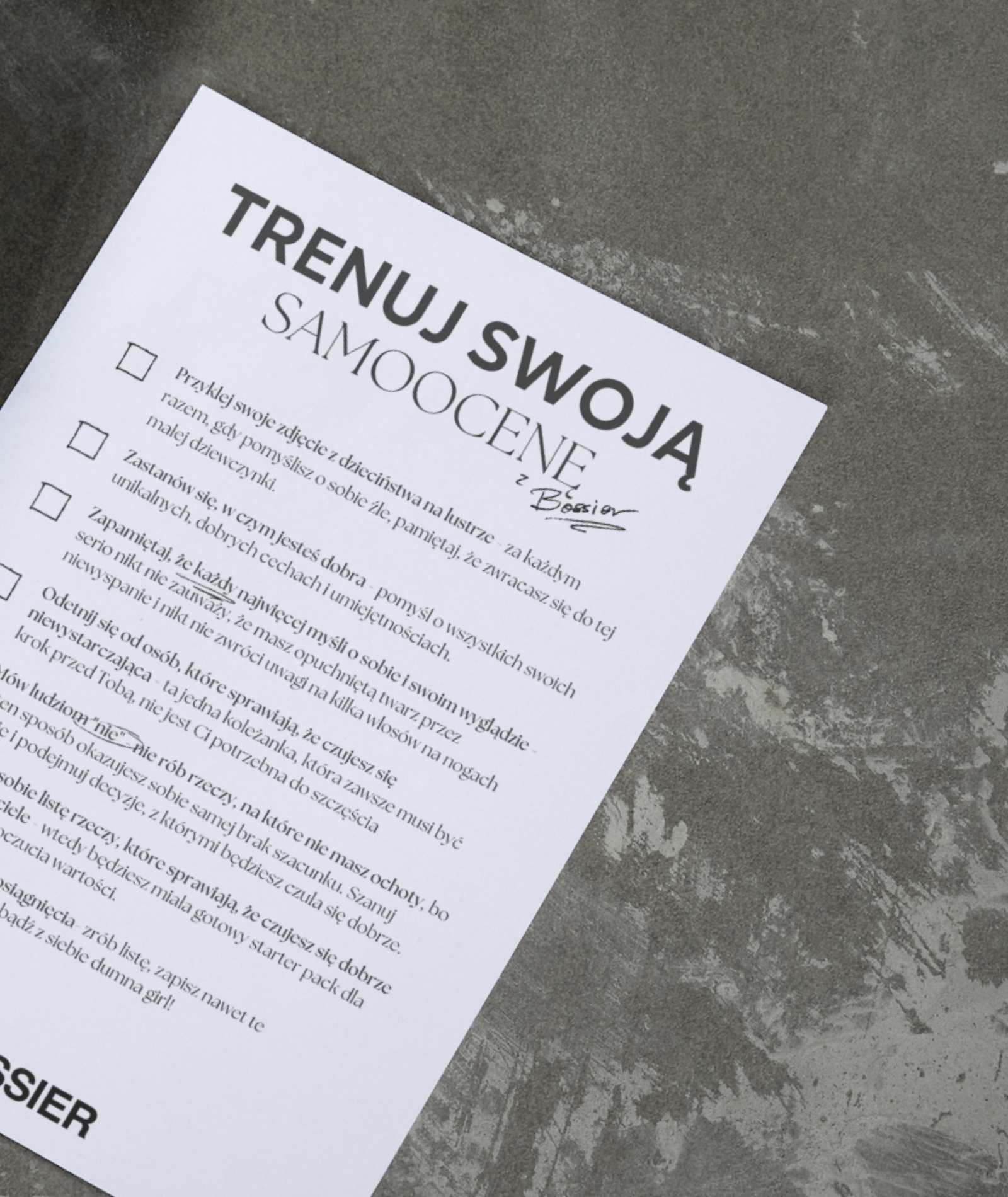 Trenuj swoją samoocenę - checklista do pobrania