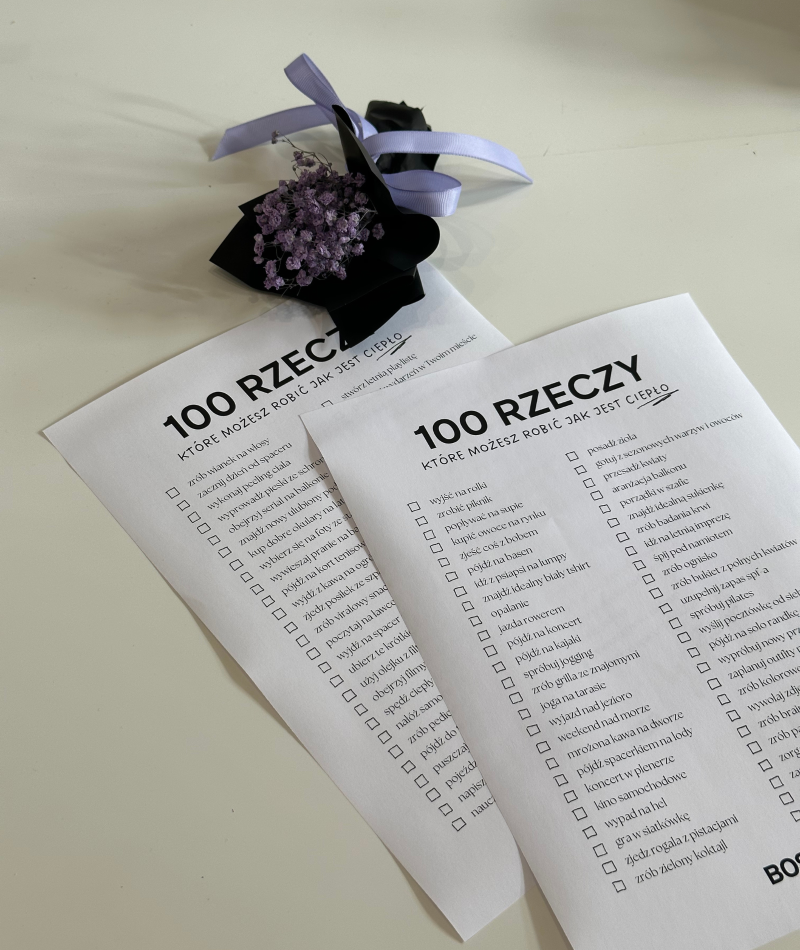100 rzeczy, które możesz robić gdy jest ciepło na dworze - do pobrania