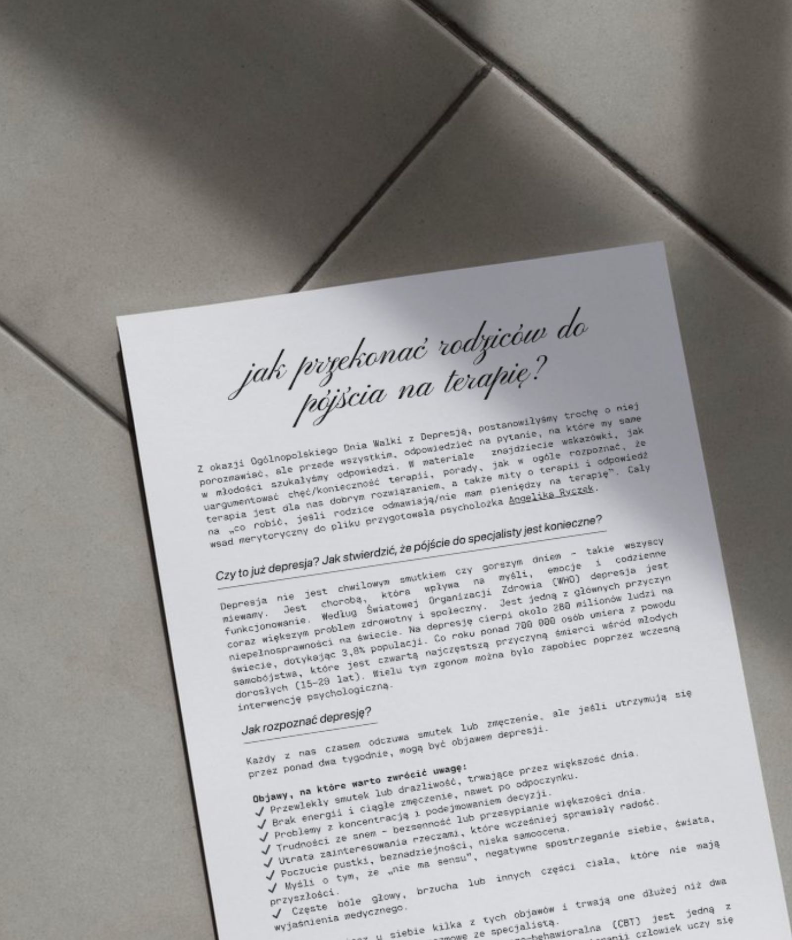 Chcę iść na terapię – jak przekonać rodziców?